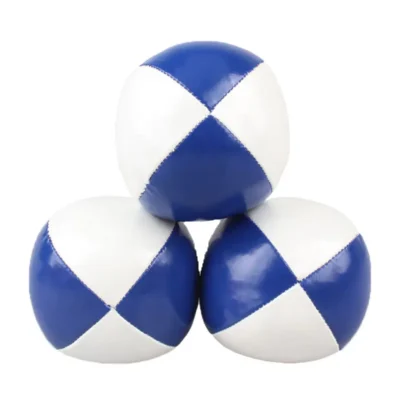 boules empilables bleues et blanches