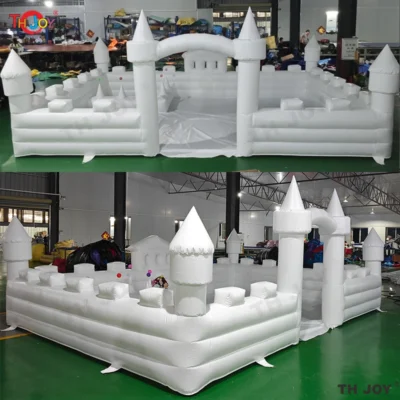 château gonflable blanc